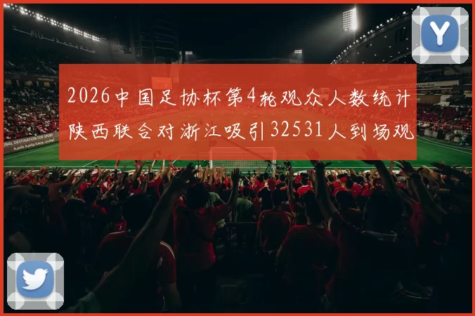 2026中国足协杯第4轮观众人数统计陕西联合对浙江吸引32531人到场观看
